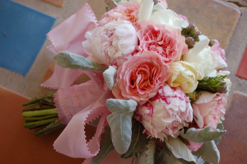 Bride'bouquet in white and pink
