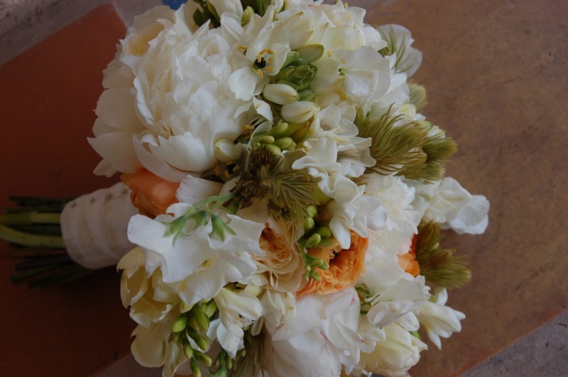 Bride'bouquet in white